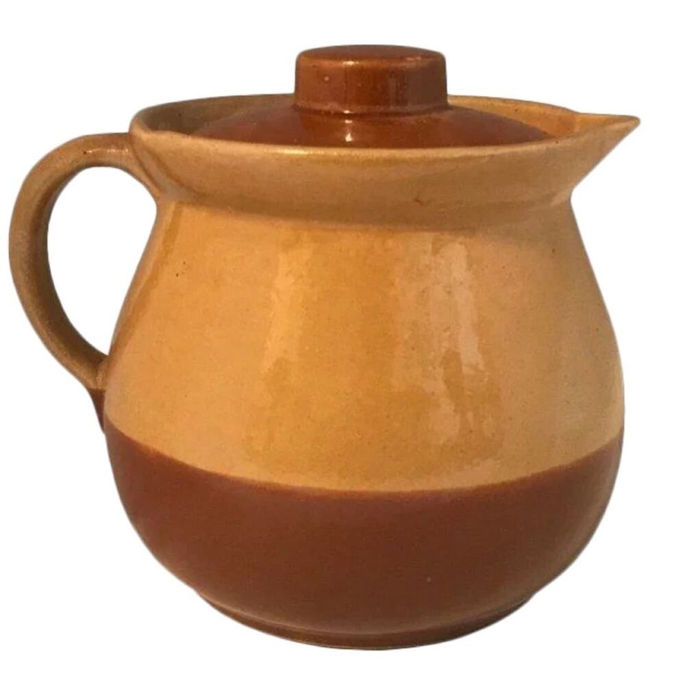 Watt Pottery Cabinart Bake Ware Pitcher with Lid c. 1940s USA